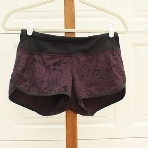 Lululemon Speed Up Short in Purple Marble